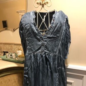 FREE PEOPLE BLUE BABYDOLL DRESS